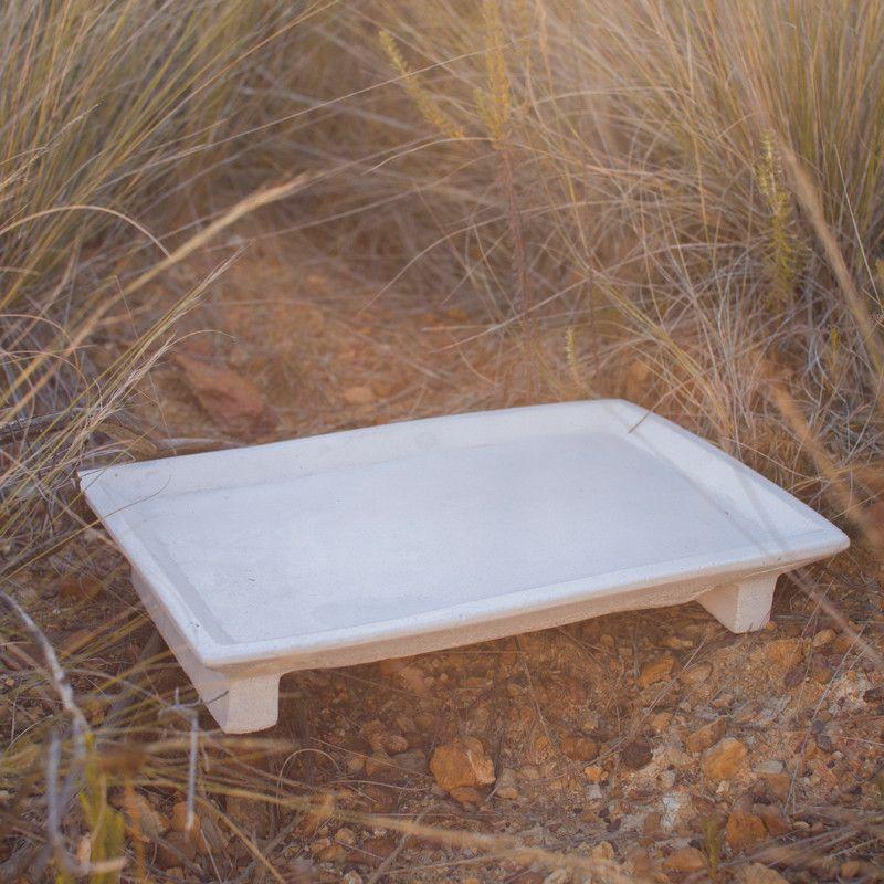 tray - zen platter ivory-Rain Africa
