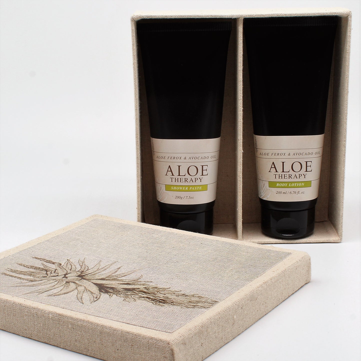 aloe therapy shower paste and lotion set
