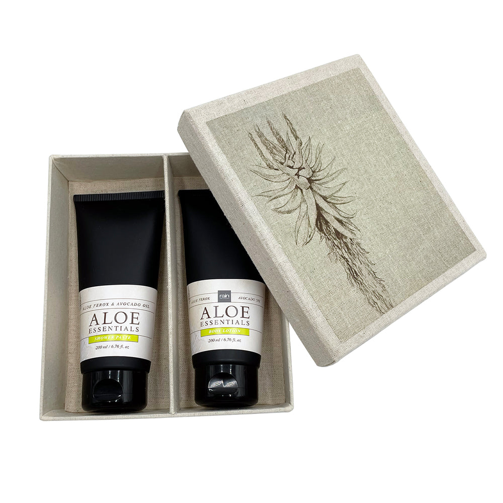 aloe therapy shower paste and lotion set